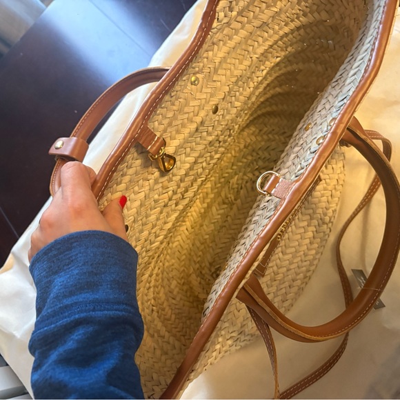 Jacquemus Tan and Cream Woven Tote Bag - Picture 7 of 9